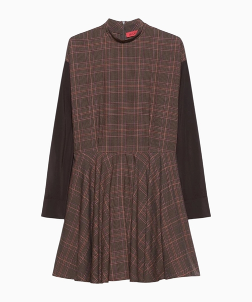 Checked mini dress