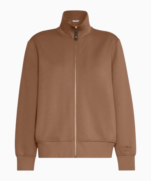 Technical cotton jersey jacket