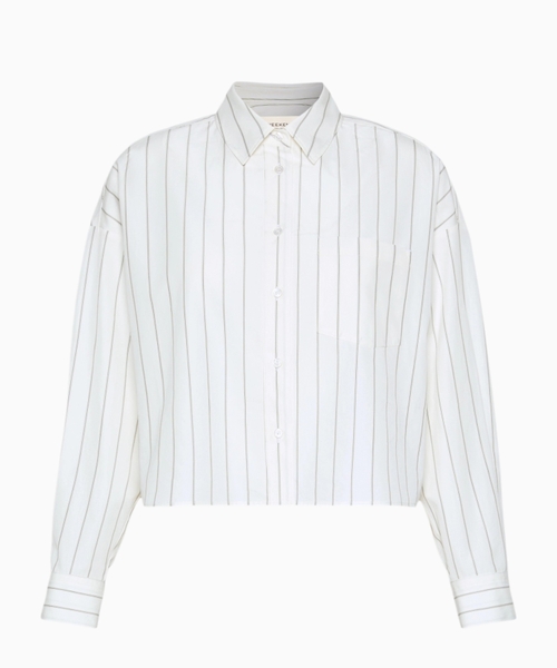 Cotton shirt with a contrasting back