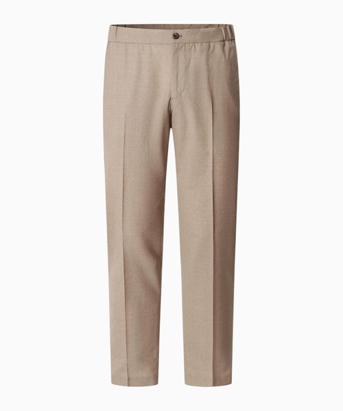 Relaxed fit wool Travel drawcord trousers