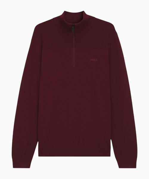 Zip-up sweater with logo