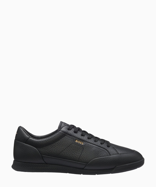 Grained leather sneakers