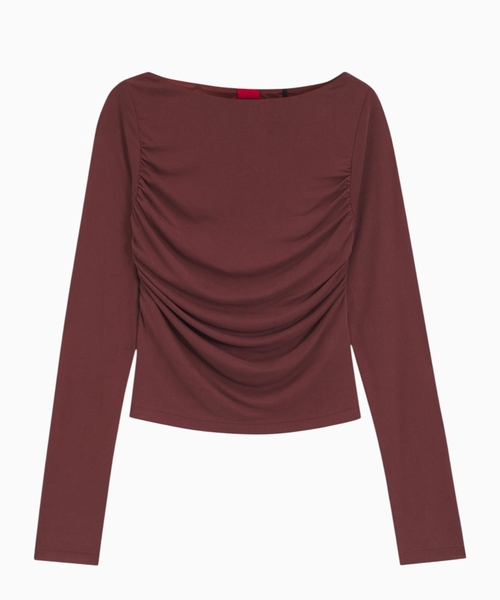 Slim-fit cupro top