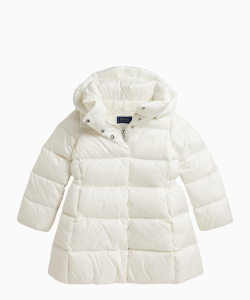 Hooded down jacket