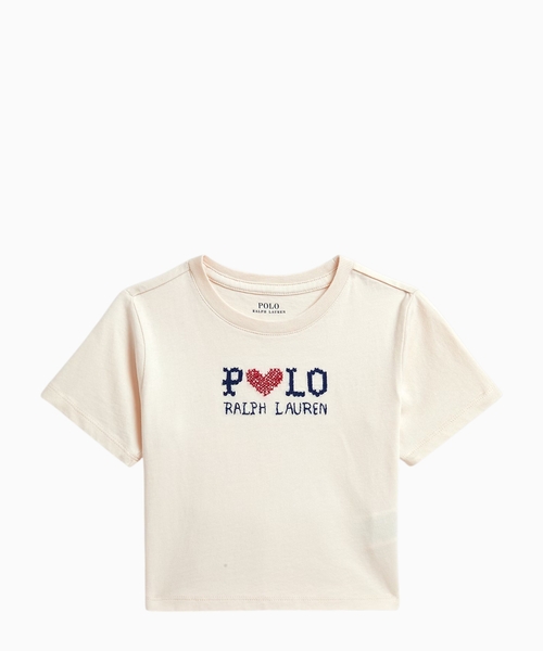 Logo cotton jersey tee