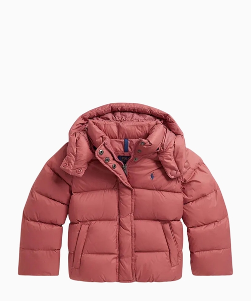 Hooded down jacket