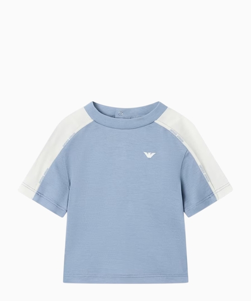 T-shirt in lyocell and cotton jersey