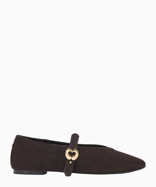Suede ballet flats