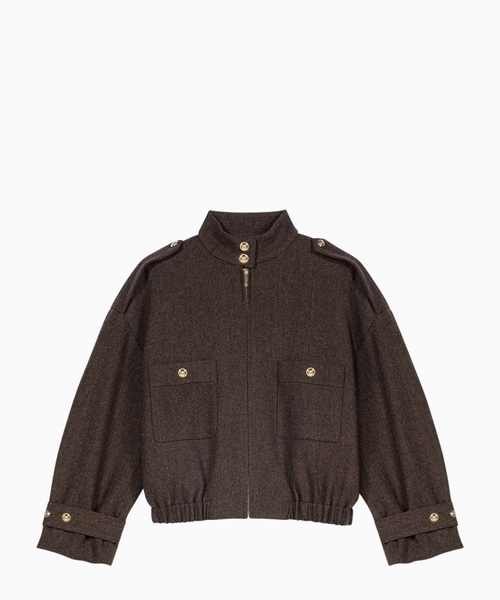 Oversized wool jacket