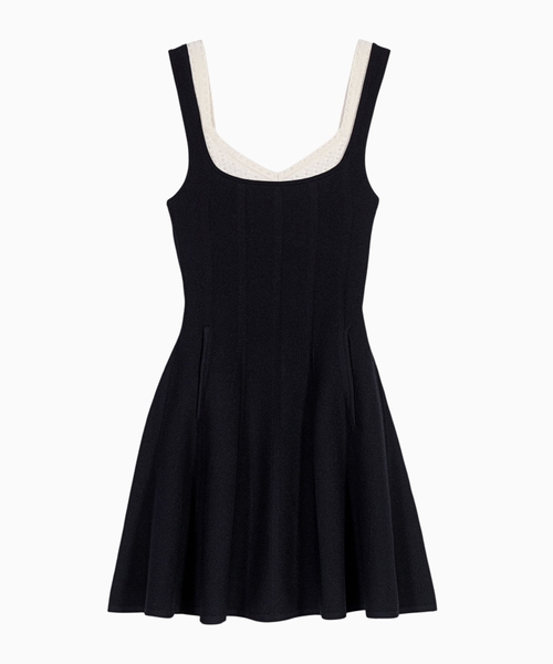 Short 2-in-1 effect dress
