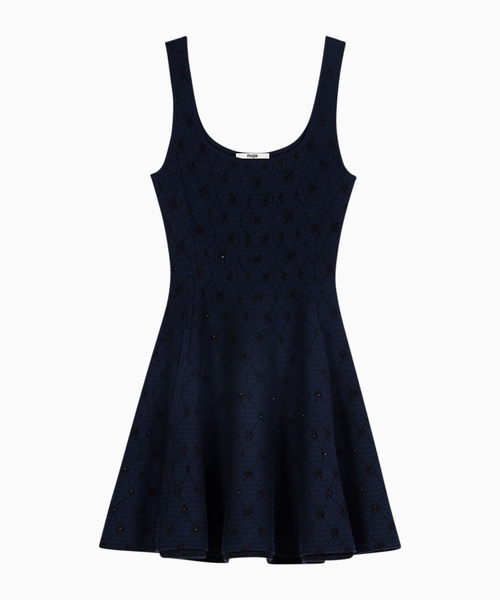 Jacquard A-line dress