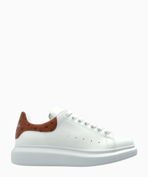 Leather sneakers with logo