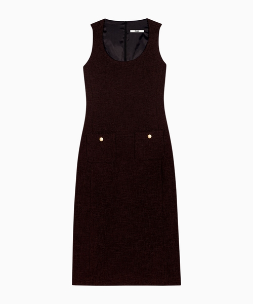 Midi tweed dress