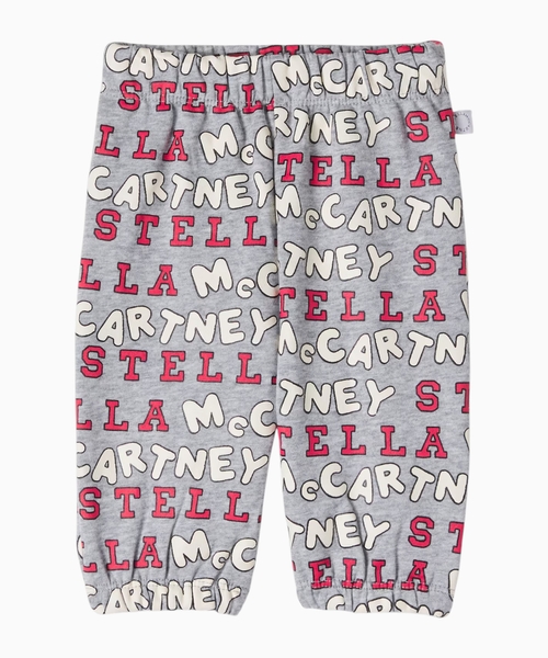 Printed cotton fleece sweatpants