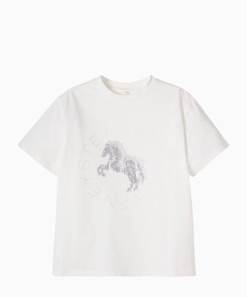 Embellished cotton T-shirt