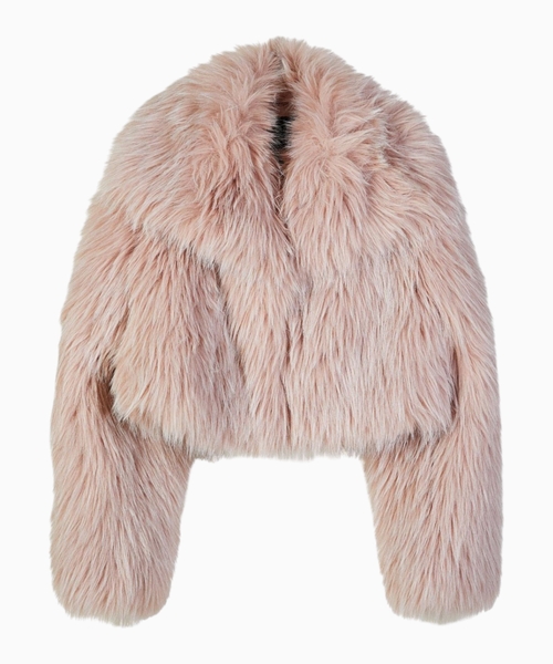 Faux fur effect jacket