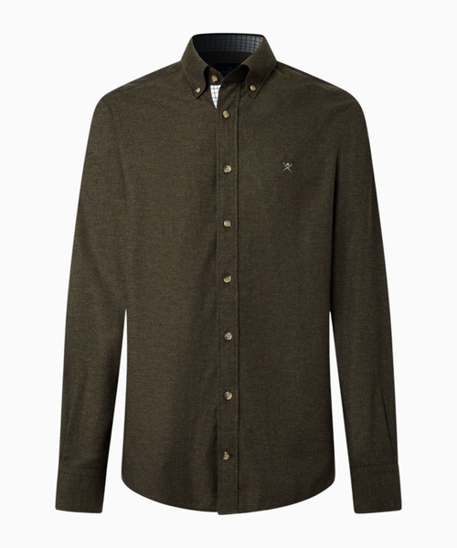 Tailored fit flannel shirt