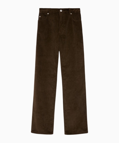 Trousers in cotton corduroy