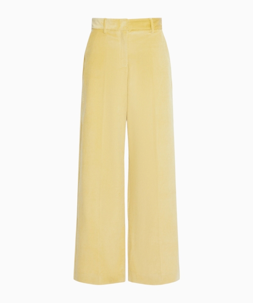 Cotton velvet trousers