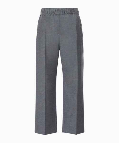 Stretch wool flannel trousers
