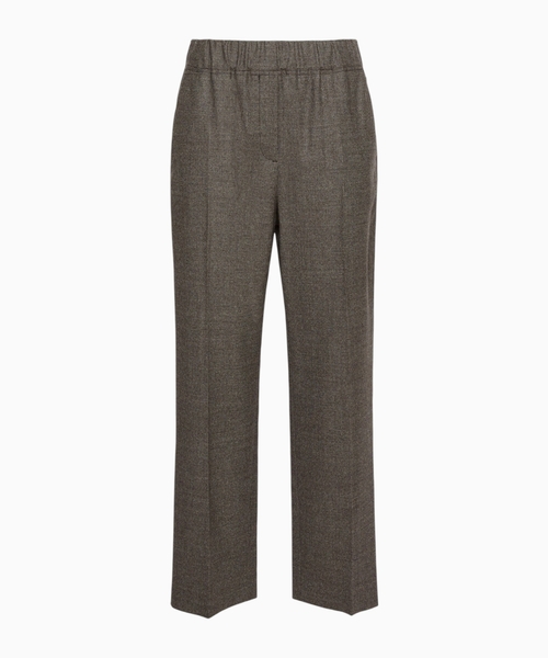 Stretch wool flannel trousers