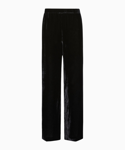 Velvet palazzo trousers