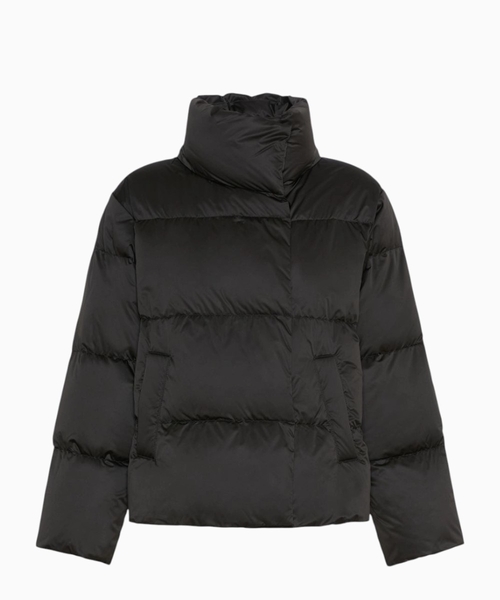 Jacket in technical satin