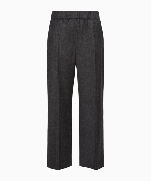Stretch wool flannel trousers