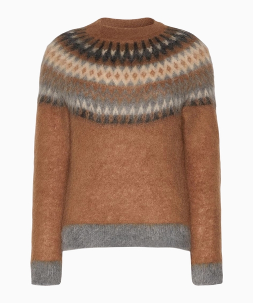 Fair Isle wool and mohair jumper