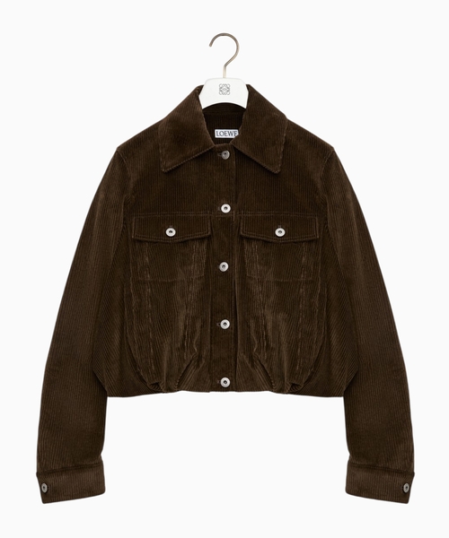 Jacket in cotton corduroy