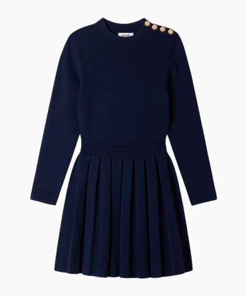 Short dress with buttons