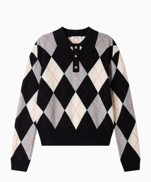 Поло с узором Argyle