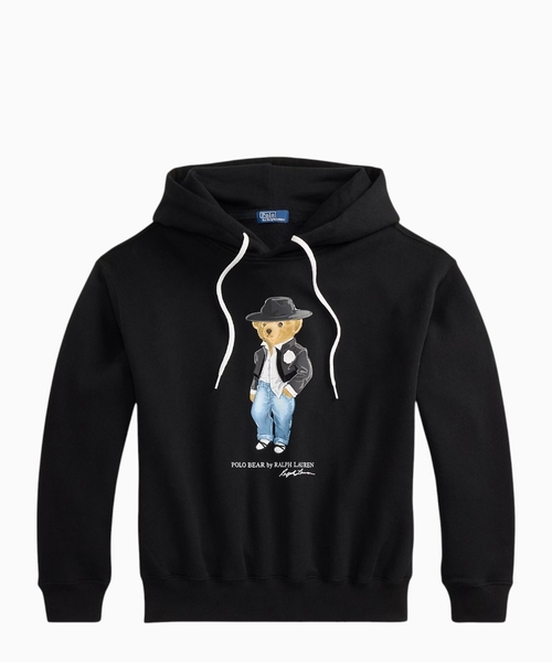 Holiday Polo Bear fleece hoodie