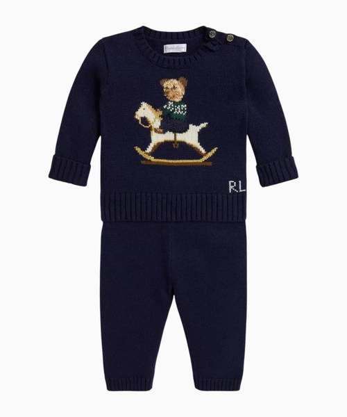 Knitted jumper and trousers set
