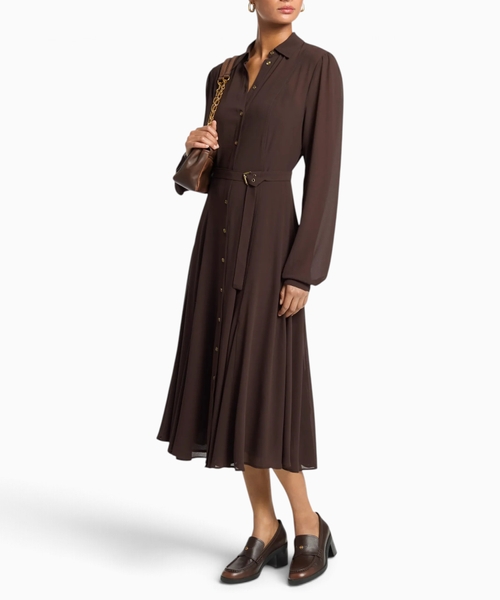 Georgette shirtdress