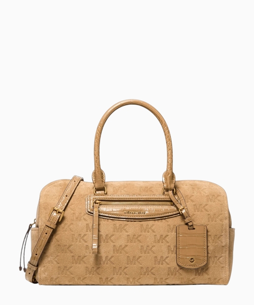 Jet Set Travel Medium suede bag