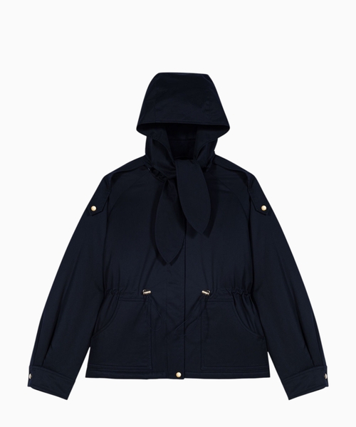 Parka with removable hood