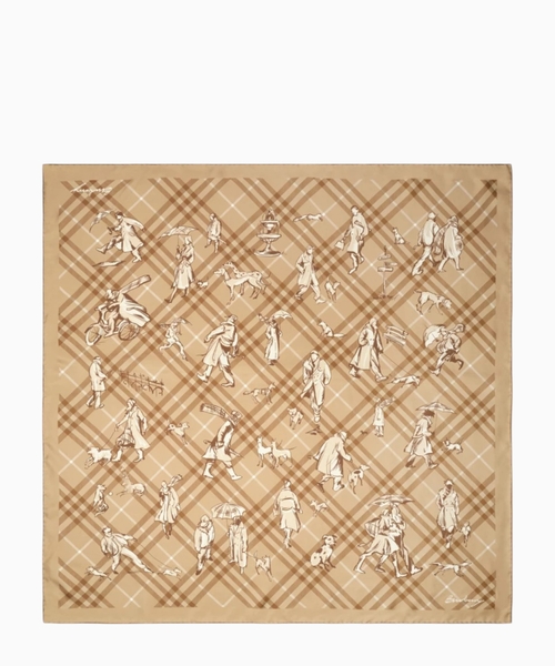 Check Mates silk scarf