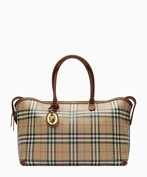 Medium check zip bag