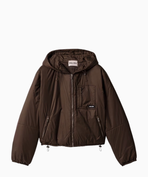 Cropped ripstop jacket