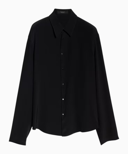 Silk crêpe de chine shirt