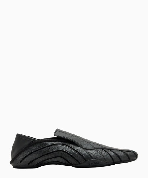 Leather slip-on sneakers