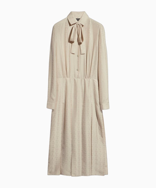 Silk jacquard dress