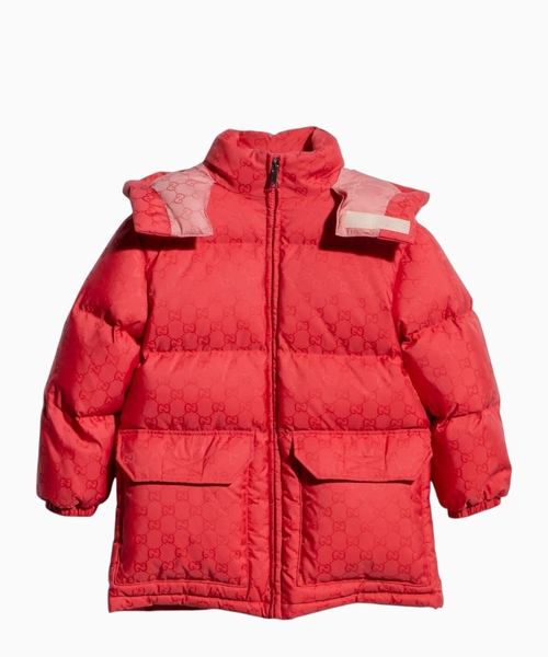 GG nylon zip-up jacket