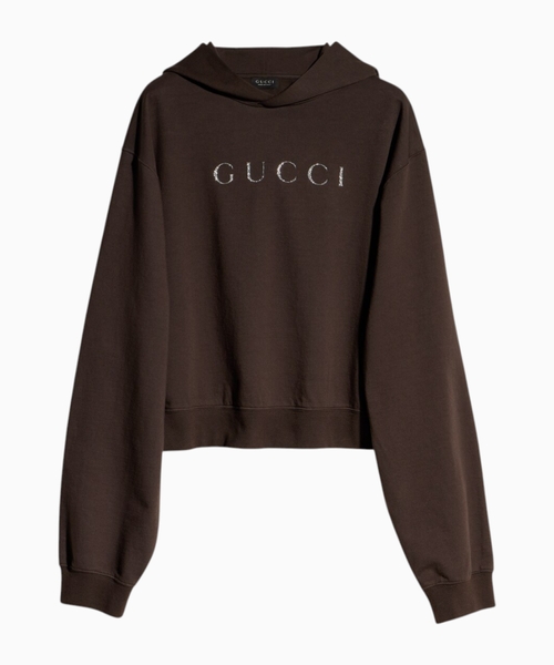 Cotton jersey hoodie