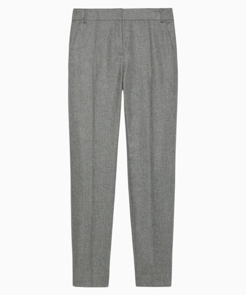 Tapered flannel trousers