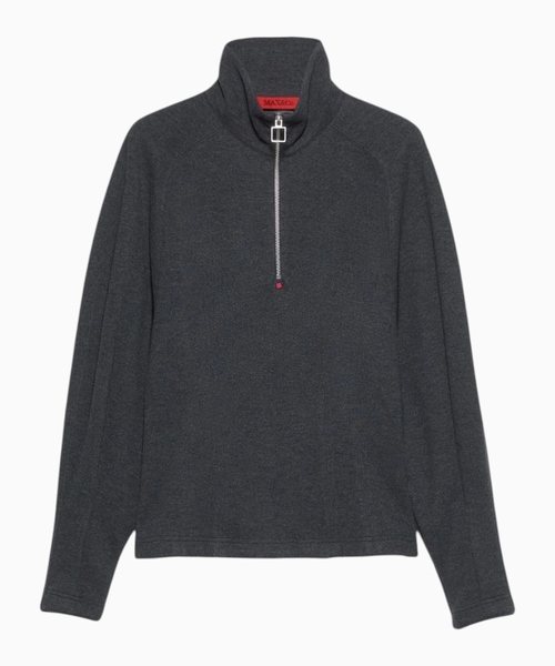 Flannel-jersey sweater