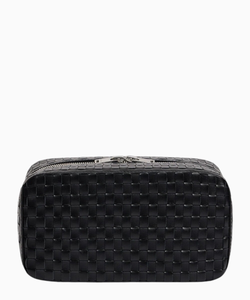 Woven leather bag