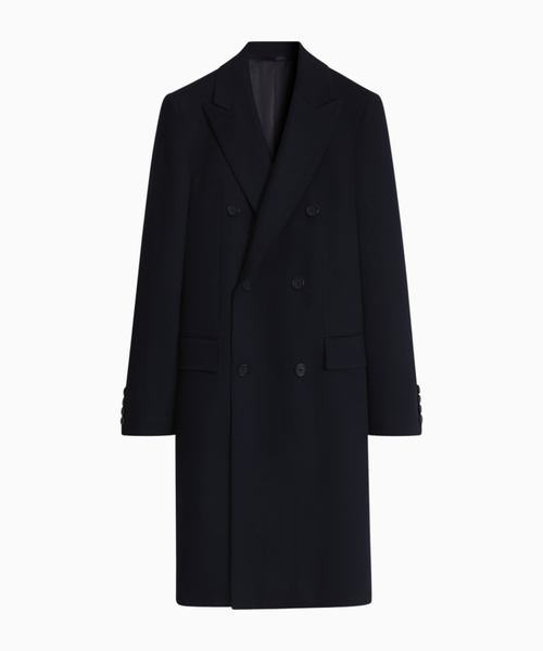 Coat in virgin wool and cashmere
