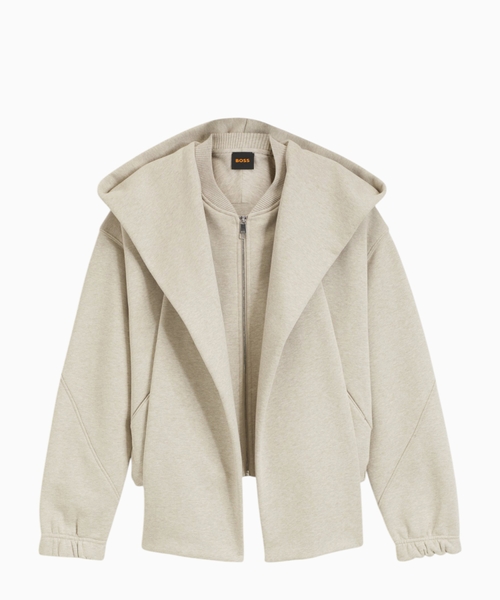 Zip-up tracksuit jacket